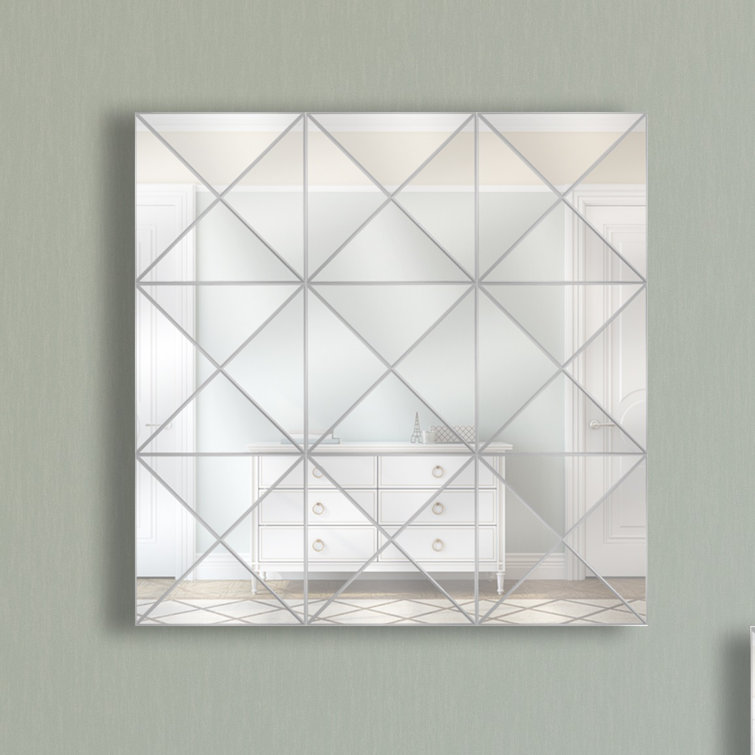 Majestic Mirror 3D Triangle Style Three Modern & Contemporary Framless